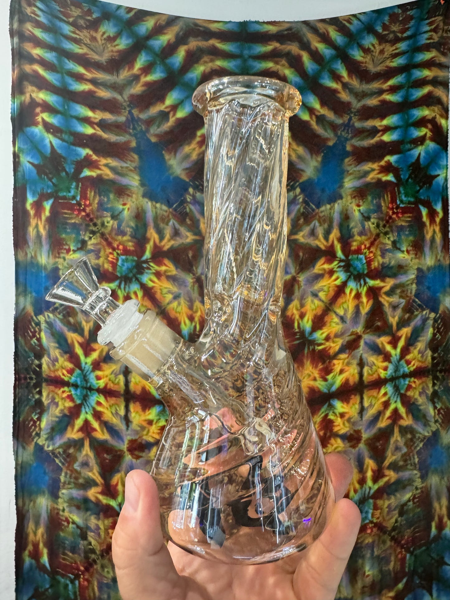 IRIDESCENT TWISTED MINI BEAKER $45